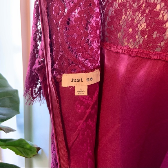 Beautiful deep wine lace dress - Picture 4 of 6